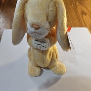Grace The Praying Beanie Baby 2000 Ty Cream Stuffed Bunny Retired